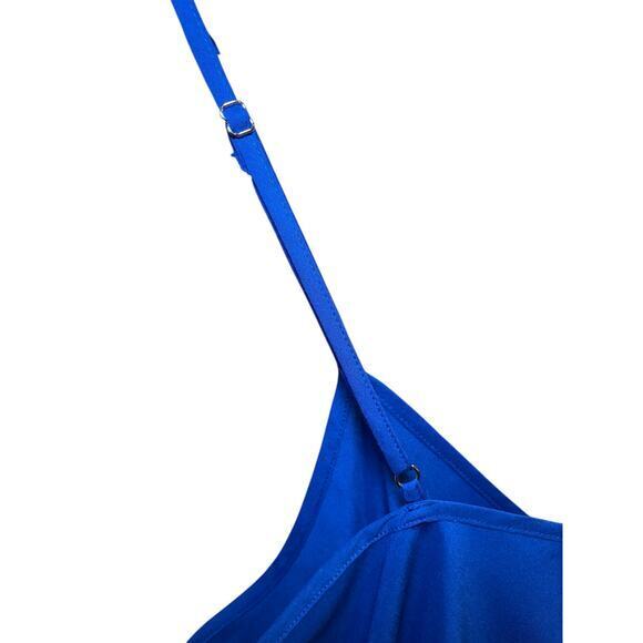 NWOT Veronica Beard Blue 100% Silk Camisole Blouse, Adjustable Straps 10 - Picture 8 of 15